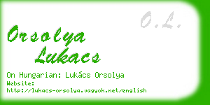 orsolya lukacs business card